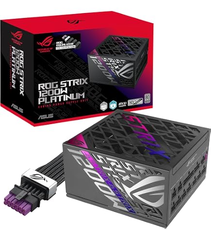 電源ユニット ASUS ROG STRIX 1200W Platinum ATX 3.1 Amazon | ASUS ROG Strix 1200W プラチナ (フルモジュラー電源、80